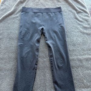 Title nine Spark 2.0 black/ gray herringbone footless tights/ leggings